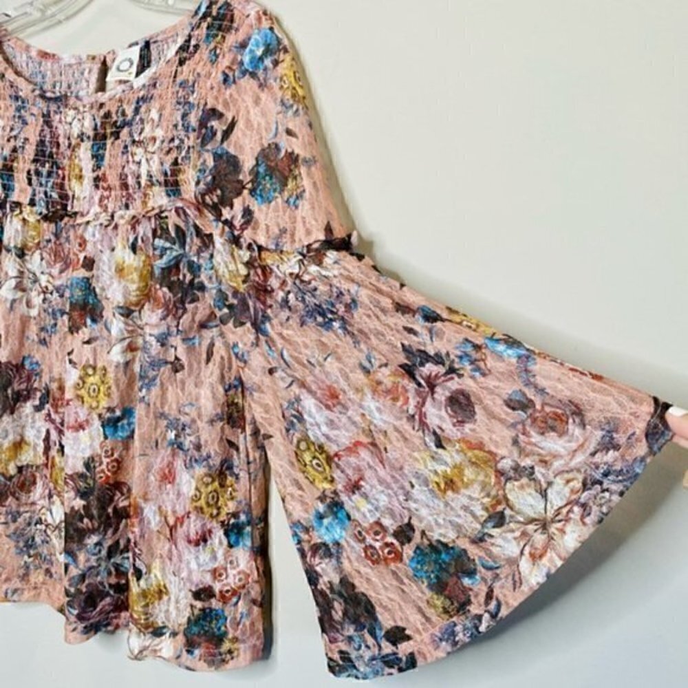 Anthro Akemi + Kin Patrizia Floral Lace Blouse (S) - Picture 6 of 9
